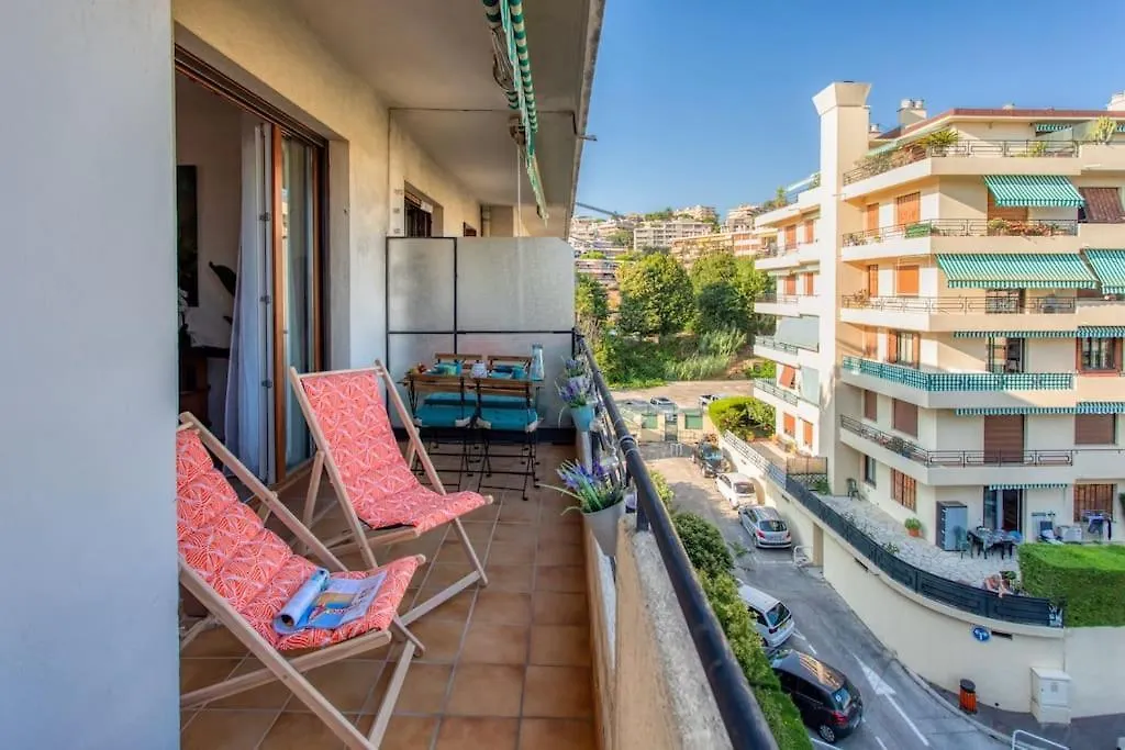 L45 Suite St Marguerite Sea View/ Balcon, Parking Wifi Nizza Appartamento